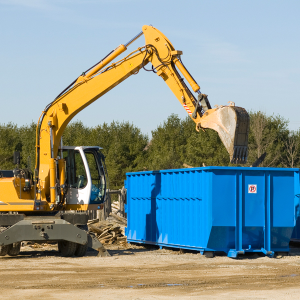 can i choose the location where the residential dumpster will be placed in Stony Creek VA